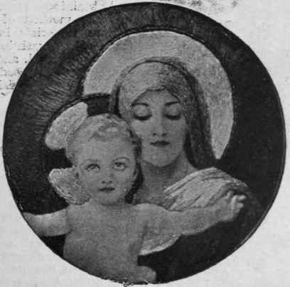No. I. The Virgin and Child, an example of the beautiful combination of combined brushwork and needlework