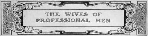 No. I.   What It Means To Be An Army Officer's Wife