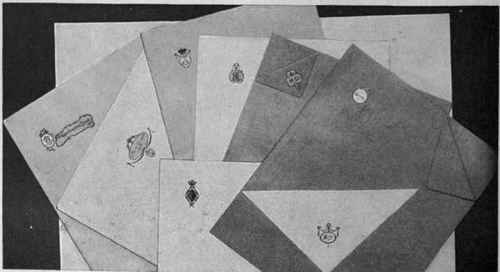 Some styles of notepaper affected by society