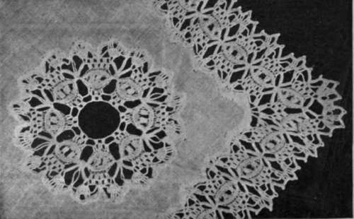 Fig. 2. Medallion and corner of collar enlarged to show the working