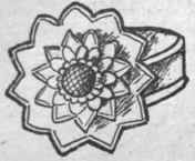 Fig. 5. An Indian ring crystal, backed with silver foil, to represent a daisy