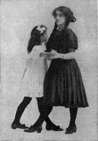 Fig. 6. The completion of the turning step, in which the pupil thus completing the step and the circle dancers make a half turn on the fourth walk,