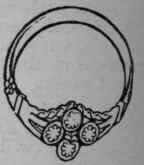 Fig. 8. Another example of a  garden  ring. The design is a forget me not in turquoises marquise ring in