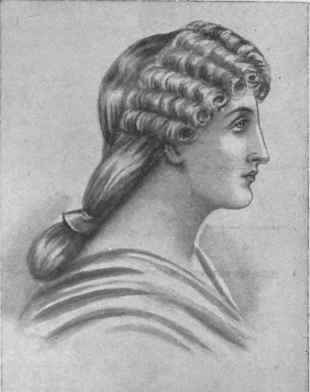 Fig. 8. 'agrippina, mother of Nero, wore her hair thus, a fashion somewhat prophetic of the Georgian bag wig