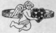 Fig. II. A cupid in white enamel flying off with a ruby heart. The circlet is inscribed Stop Thief 1 An example of eighteenth century work in gold, set with rubies,