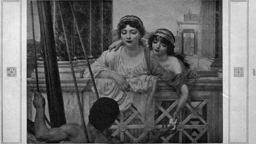 The Message From the original picture by Sir E. J. Poynter, P. R.a.