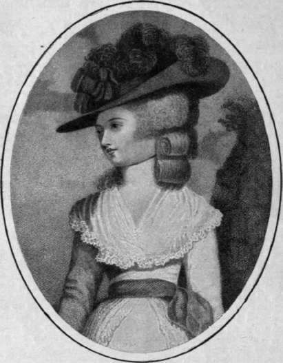 The beautiful  Perdita  (Mrs. Robinson), beloved by George, Prince of Wales, after' wards King George IV