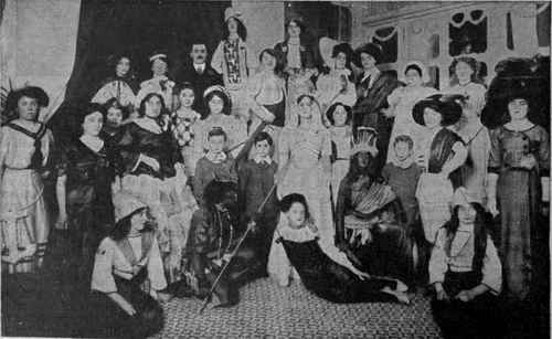 The employees of Paquin, Ltd., Dover Street W., celebrating the festival of St. Catherine, the patron saint of unmarried women and girls