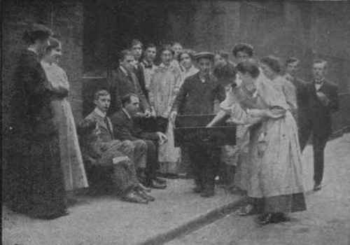 A time honoured institution at the Royal Academy Schools: the daily morning visit of the