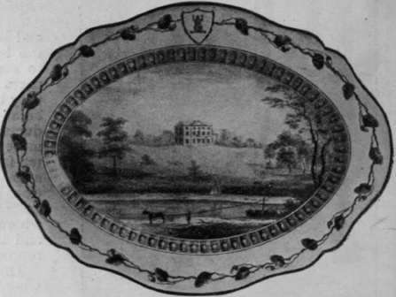 An oval dish belonging to the Imperial Russian service made by Wedgwood On each piece was painted a shield with a green frog, symbolic of La