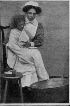 Bathing the patient before leaving the sick room