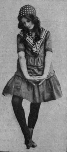 Fig. 4. Rocking step. To the first eight bars, the dancer, with locked hands and lowered head, sways from one foot to the other