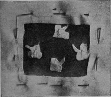 Fig. 5, Another way is to place a piece of chiffon behind the tear, and on this tack portions of the design cut from a new piece of material