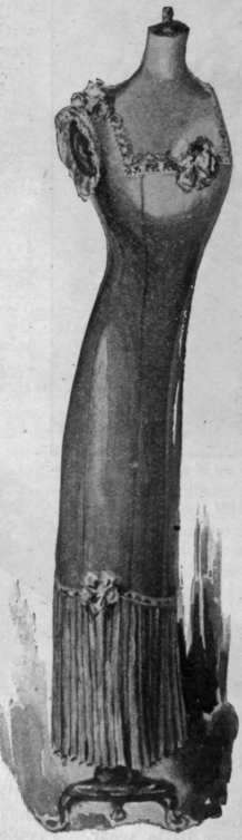 The completed Princess slip ready for veiling with voile, ninon, or other light material