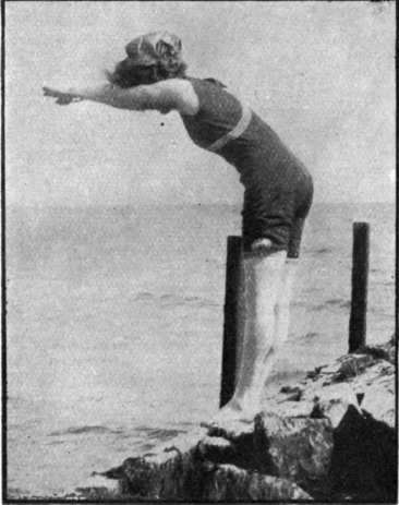 The correct position to assume when diving into shallow water.