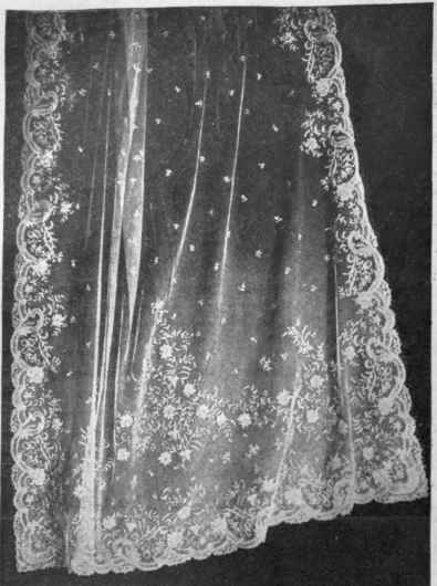 A scarf veil in finest point gaze