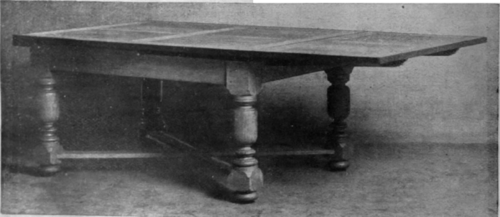 A solid table is essential to comfort and use. This feature of stability can be combined with harmonious proportions and a charming quality of wood, such as oak. walnut, or mahogany, as explained at the beginning of this article