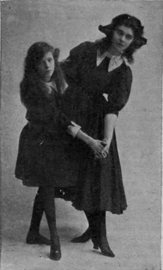 Fig. 4. The Dotted One step. Three steps to edge of room Lady still moves forward, hands lowered