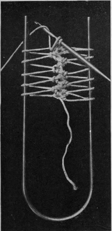 Fig. I. Ordinary hairpin stitch, the simplest to work