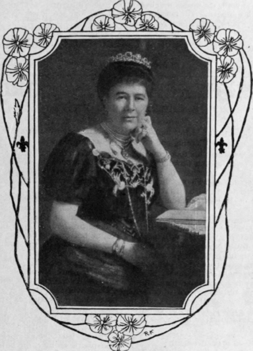 Her Excellency, the Countess of Aberdeen, who has been a devoted worker in the cause of philanthropy and social service ever since her marriage in 1877