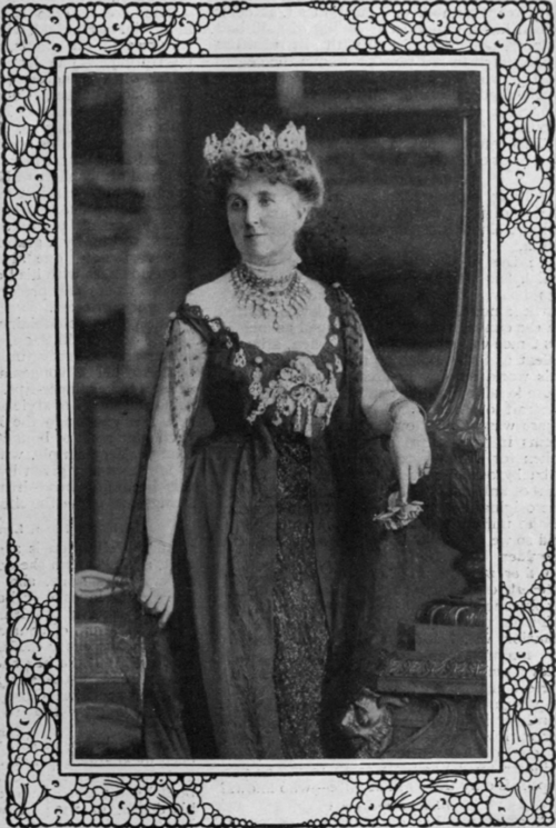 Her Grace the Duchess of Wellington, mistress of Apsley House. Apsley House is rich in relics of the Iron Duke, and still retains the shutters which were put up to preserve the hero from the fury of the mob in the riots of Queen Victoria's reign H. Walter Barnett