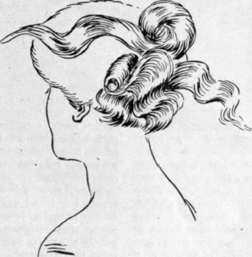 How the large loop and coil forming the back dressing are arranged