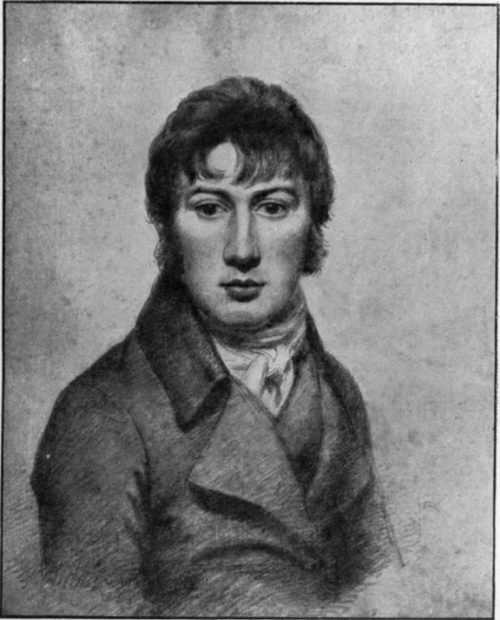 John Constable, R.a., the hero of the love story told on these pages. The portrait here given is a reproduction of the one drawn by himself, which now hangs in the National Portrait Gallery