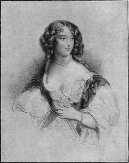 Louise de la Valliere, the beautiful Maid of Honour whose love for Louis XIV. was the purest and most disinterested ever bestowed upon the Grand Monarque. On the desertion of her Royal lover, she retired.