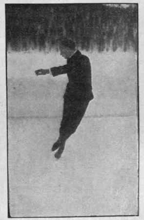 No. 5. The back inside change. The free foot is swung behind the tracing leg.