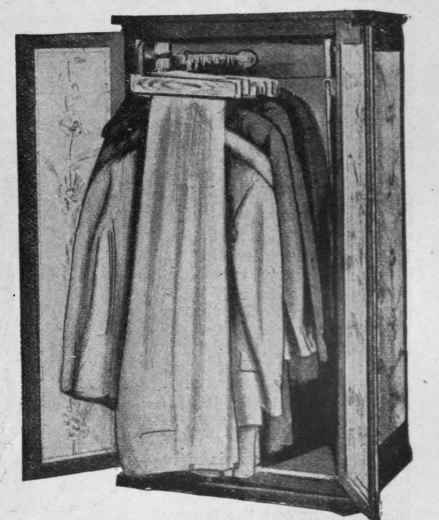 Po table binet fitted with bars and hangers for coats, skirts, and costumes of all types nnovation Agency