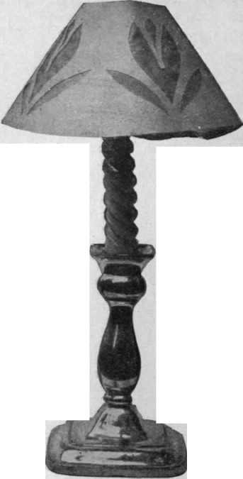 The candle shade when finished.