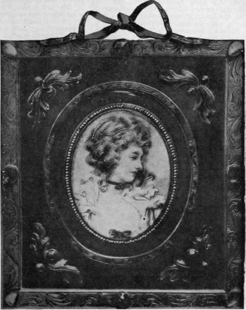 The portrait of Miss Katherine Lowther worn by Wolfe up to the very day before his death. Subsequently it was returned to her, at the request of her dying lover, set in jewels A reproduction from the original, now in the possession of Lord Barnard
