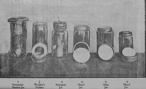 Popular types of glass jars.