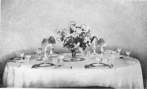 Table laid for Formal Dinner. - Frontispiece.