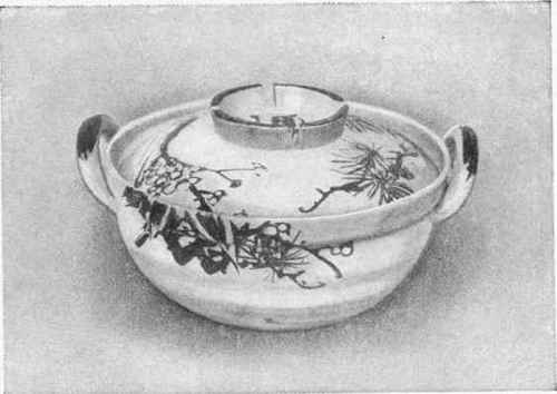 Breslin Potted Chicken in Casserole Dish.