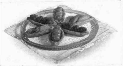 Pastry Boats Filled with Fresh Fruit.