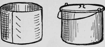 Pasteboard cylinder to fit the pail.