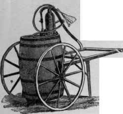 A garden barrel pump.