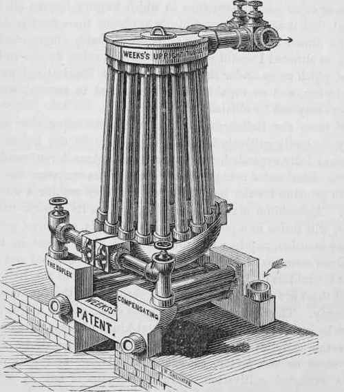 Weeks Upright Tubular Boiler With Patent Duplex Co 40013