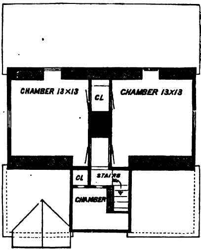 Second floor   Side Hill Cottage.
