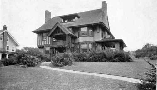 ILLUSTRATING USE OF SHRUBS IN BASE PLANTING