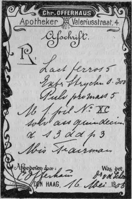 Facsimile Prescriptions 750