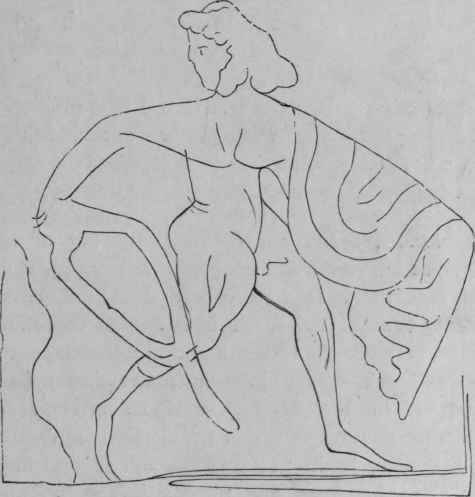 Etruscan figure, from a vase.