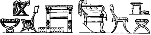 Greek Folding Stools and Chairs, etc.