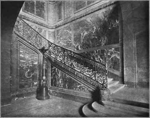 STAIRCASE IN THE PALACE OF FONTAINEBLEAU.