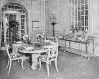 A DINING ROOM IN DIRECTOIRE STYLE.