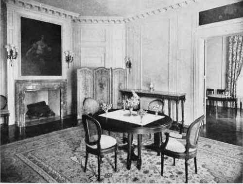 A DINING ROOM IN LOUIS XVI STYLE.