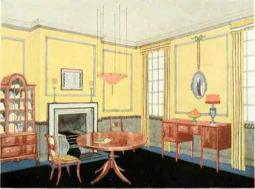 A SITTING ROOM DESIGNED BY W. J. PALMER JONES, INTERIOR ARCHITECT, LONDON.