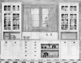 COMBINATION KITCHEN DRESSER AND WORK TABLE.