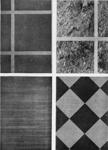 INSET TILE AND JASP� LINOLEUMS MADE IN VARIOUS COLOURS.